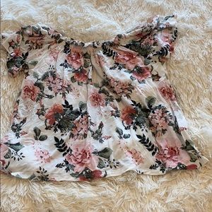 Floral off the shoulder top